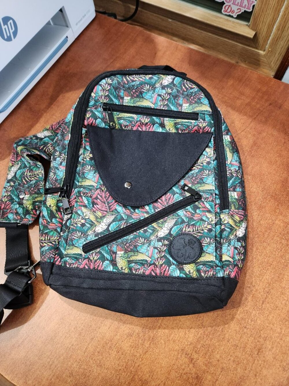 Sipsey Wilder Hummingbird Sling Backpack Crossbody Daypack Discontinued Print